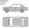 Hasegawa HC8 Nissan Bluebird 1600 SSS P510WTK 1969 1/24