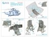 Quinta Studio QDS-48430 Westland Sea King HAS.5 3D-Printed & coloured Interior on decal paper (Airfix) (Small version) 1/48