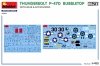 MiniArt 48018 THUNDERBOLT P-47D BUBBLETOP WITH BASE & ACCESSORIES. BIG SET 1/48