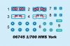 Trumpeter 06745 HMS York 1/700