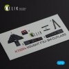 KELIK K72094 Vought F7U-3M Cutlass - interior 3D decals for Fujimi kit 1/72
