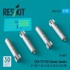 RESKIT RS72-0515 CBU-89A cluster bombs GATOR (4 pcs) (3D Printed) 1/72