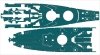 Pontos 37026FB USS BB-63 Missouri 1945 Advanced Detail Up Set (Deck Blue 20B stained wooden deck) (1:350)