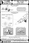 Master AM-48-171 F/A-18E/F Super Hornet & EA-18G Growler - sondy Angle Of Attack - typ PÓŹNY 1/48