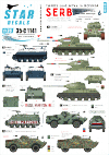 Star Decals 35-C1141 Serbian (SVK and VRS) T-34/85M, M60 PB, BRDM-2 and TAM 110 truck 1/35