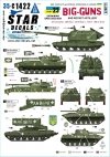 Star Decals 35-C1422 War in Ukraine 23 Ukrainian Big Guns and Rocket Artillery. 2S1 Gvostika, 2S9 Nona, 2S19 Msta-s, TOS-1 and BM-21 Grad 1/35