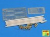 Aber 16025 Barrel cleaning rods with brackets for Tiger I – early/late (1:16)