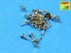 Aber 16103 Turned imitation of Hexagonal bolts 1,55mm x 30pcs. (1:16)