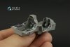 Quinta Studio QDS-48419 F-16D block 40 3D-Printed & coloured Interior on decal paper (Kinetic 2022 tool) (Small version) 1/48