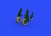 Eduard 648503 P-51D wheels oval tread 1/48 EDUARD