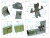 Quinta Studio QD32225 P-39N/Q Airacobra interior 3D-Printed coloured Interior on decal paper (Special Hobby) 1/32