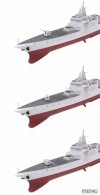 Meng Model PS-009 Chinese Type 055 Guided Missile Destroyer 1/700