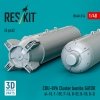RESKIT RS48-0514 CBU-89A cluster bombs GATOR (4 pcs) (3D Printed) 1/48