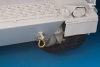 RB Model 10396A Shackles (4 pcs)  Used in different military vehicles  drawing and dimensions 1/35
