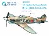 Quinta Studio QD48401 Hawker Hurricane family 3D-Printed & coloured Interior on decal paper (Hobby Boss) 1/48