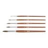 Milan 10461 Blister pack 5 round brushes (goat & synthetic hair) 101 series no 0, 4,6, 8 and 12