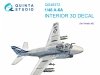 Quinta Studio QD48372 A-6A 3D-Printed & coloured Interior on decal paper (Kinetic) 1/48