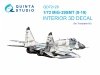Quinta Studio QD72120 MiG-29SMT 9-19 3D-Printed coloured Interior on decal paper (Trumpeter) 1/72