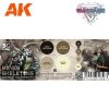 AK Interactive AK1069 WARGAME COLOR SET. BONES AND SKELETONS. 4x17 ml