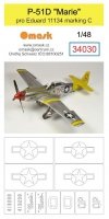 Omask 34030 P-51D Mustang Marie (for Eduard 11134 marking C) 1/48