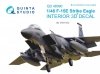 Quinta Studio QD48090 F-15E 3D-Printed & coloured Interior on decal paper (for GWH kit) 1/48