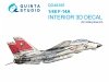 Quinta Studio QD48395 F-14A 3D-Printed & coloured Interior on decal paper (Hobby Boss) 1/48
