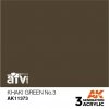 AK Interactive AK11373 Khaki green No.3 17ml