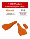 Omask 74810 P-51D Mustang wheel bay plugs (for Eduard) 1/48