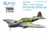 Quinta Studio QD48236 IL-2 1943 (two-seat) 3D-Printed & coloured Interior on decal paper (for Zvezda kit) 1/48