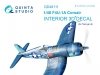 Quinta Studio QD48111 F4U-1A Corsair 3D-Printed & coloured Interior on decal paper (for Tamiya kit) 1/48
