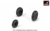 Armory Models AW48322 F-117A Nighthawk wheels w/ weighted tyres 1/48