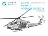 Quinta Studio QD+35119 AH-1Z 3D-Printed coloured Interior on decal paper (Academy) (with 3D-printed resin parts) 1/35