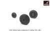 Armory Models AW32401 EE Lightning wheels w/ weighted tires, early 1/32