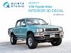 Quinta Studio QD35111 Toyota Hilux 3D-Printed & coloured Interior on decal paper (MENG) 1/35