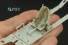 Quinta Studio QD32216 P-39Q/N Airacobra 3D-Printed coloured Interior on decal paper (KittyHawk) 1/32