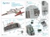 Quinta Studio QD48561 Boeing B-17G 3D-Printed & coloured Interior on decal paper (HK models) 1/48