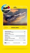 Heller 56303 STARTER KIT - MIRAGE 2000 C 1/72