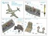 Quinta Studio QD48186 Me 262A 3D-Printed & coloured Interior on decal paper (for Dragon ) 1/48