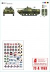 Star Decals 72-A1163 War in Ukraine 20 Ukrainian BMP-1 and BMP-3 in 2022-24 1/72