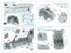 Quinta Studio QD+35153 AH-1W 3D-Printed & coloured Interior on decal paper (Trumpeter) (with 3D-printed resin parts) 1/35