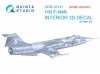 Quinta Studio QDS32141 F-104G 3D-Printed & coloured Interior on decal paper (Italeri) (small version) 1/32