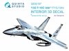 Quinta Studio QD32157 F-15C Late/F-15J late 3D-Printed & coloured Interior on decal paper (Tamiya) 1/32