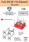 Omask 104812 FuG 202 pro Bf 110 (Eduard) 3D print 1/48