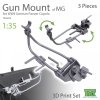 T-Rex Studio TR35030 WWII German MG AA Gun Cupola Mount 3 Pieces 1/35