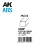 AK Interactive AK6715 STRIPS 0.75 X 2.00 X 350MM – ABS STRIP – 10 UNITS PER BAG