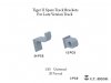 E.T. Model P35-317 Tiger II Spare Track Brackets For Late Version Track ( 3D Print ) 1/35
