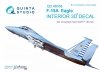 Quinta Studio QD48038 F-15A 3D-Printed & coloured Interior on decal paper (for GWH kit) 1/48