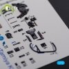KELIK K72105 BF109 G-6 interior 3D decals for Tamiya kit 1/72