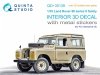 Quinta Studio QD+35139 Land Rover 88 series II family 3D-Printed & coloured Interior on decal paper (AK Interactive) (with 3D-printed resin parts) 1/35