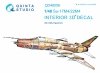 Quinta Studio QD48056 Su-17M4/22M4 3D-Printed coloured Interior on decal paper (for KittyHawk kit) 1/48